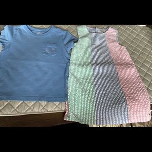 Vineyard Vines 3T Bundle. Short sleeve shirt and dress